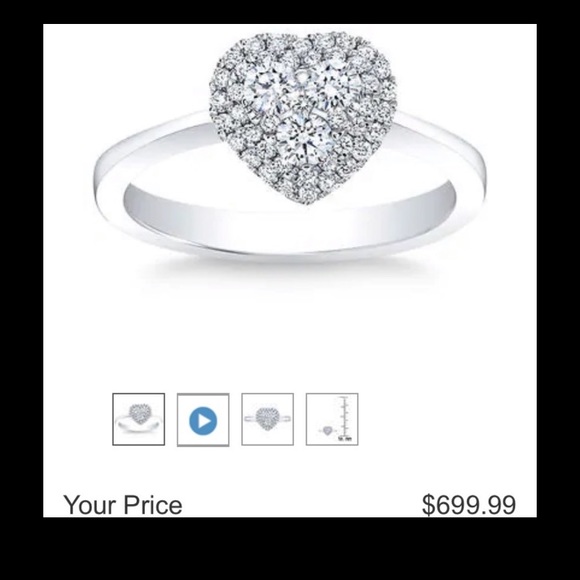Jewelry | Heart Diamond Ring Costco 